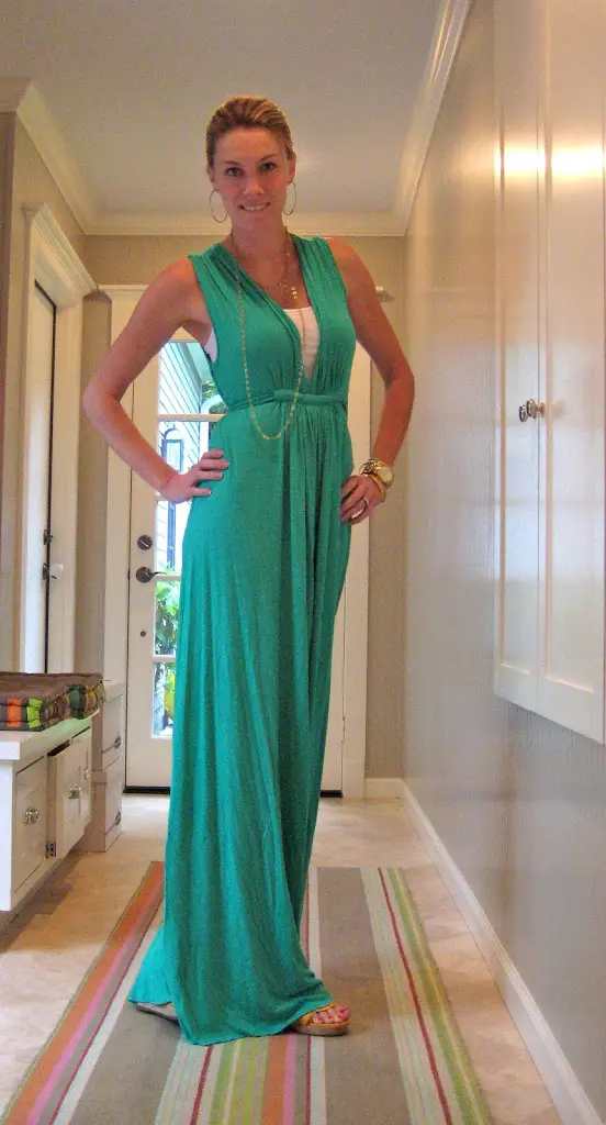 C. Style Pregnancy Fashion and the Stage in Between - Rachel Pally Carly Lee, C. Style Blog, cstyleblog, C-Style Blog, Carly Sundstrom Lee, Rachel Pally Maxi Dress, The perfect maternity dress, maternity dress for a baby shower, maternity clothes, celebrities in maternity clothes, Rachel Pally Sleeveless Caftan Maxi Dress