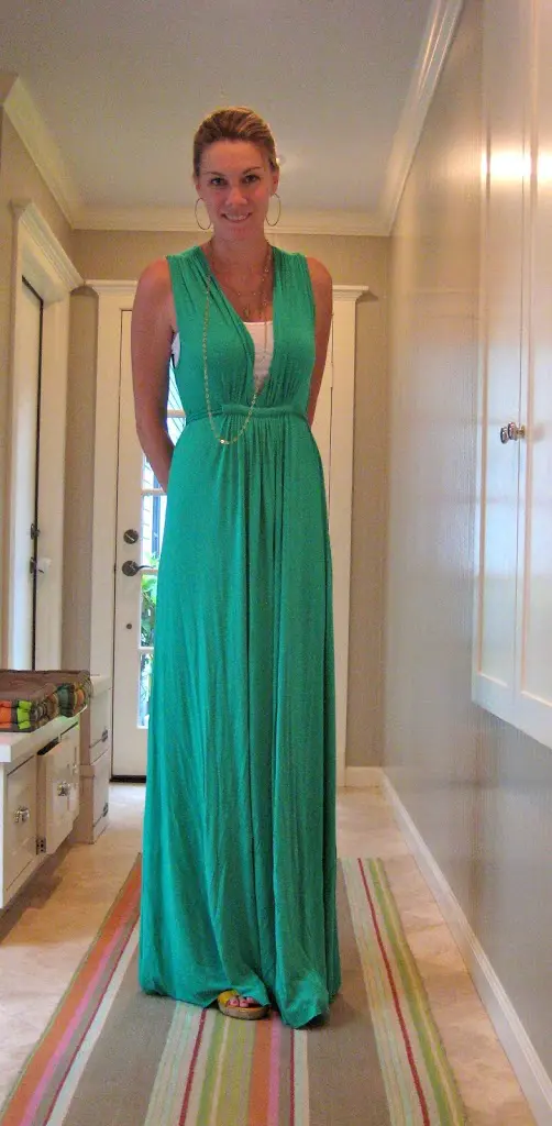 C. Style Pregnancy Fashion and the Stage in Between - Rachel Pally Carly Lee, C. Style Blog, cstyleblog, C-Style Blog, Carly Sundstrom Lee, Rachel Pally Maxi Dress, The perfect maternity dress, maternity dress for a baby shower, maternity clothes, celebrities in maternity clothes, Rachel Pally Sleeveless Caftan Maxi Dress