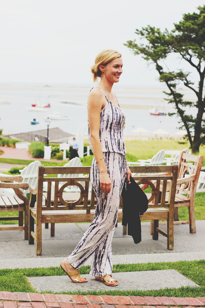 Jumpsuit, Calypso St. Barths, Cade Cod, J.Crew, Sweater, Gold Sandals, Noonday Collection, Travel