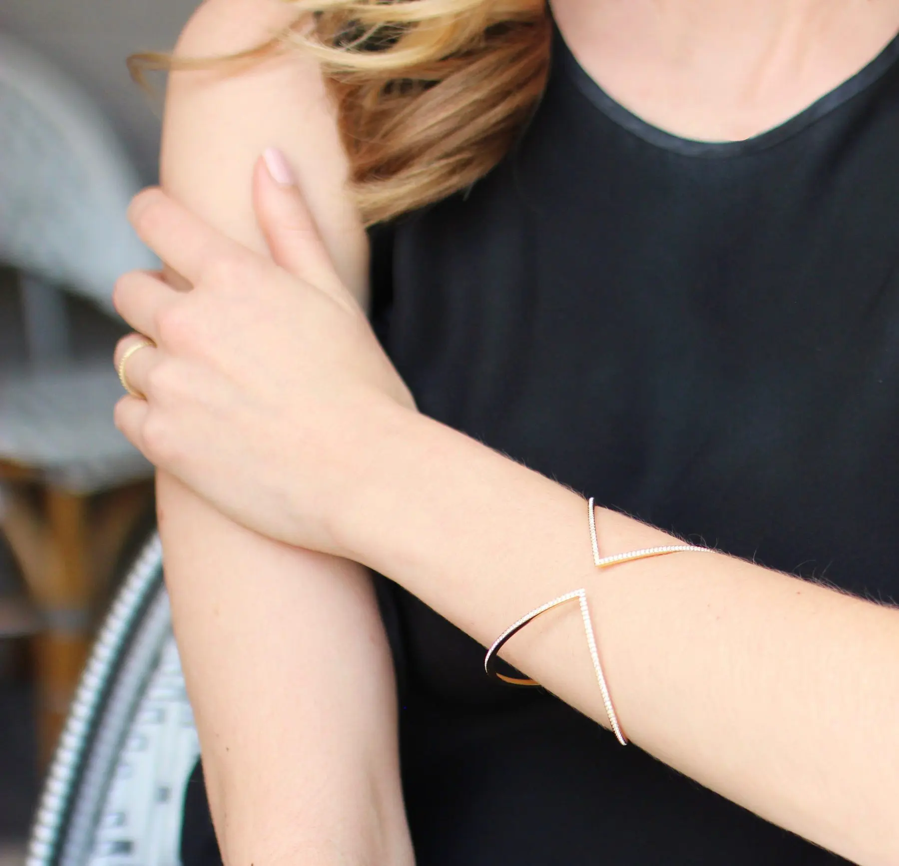 Nadri 'Starry Night' Hinge Cuff