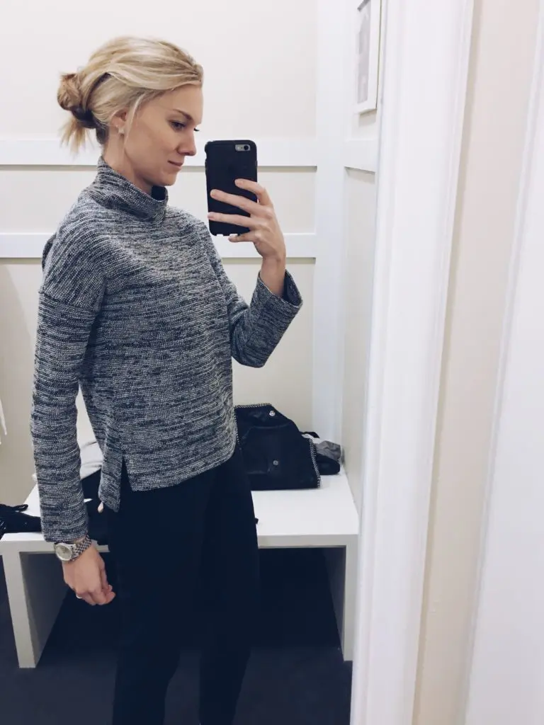 Madewell Marled Mock Neck Pullover