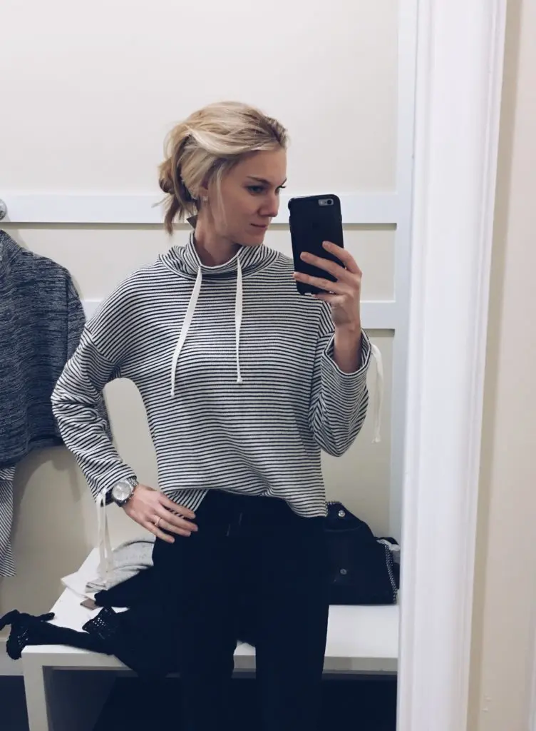 Black and white Madewell tee